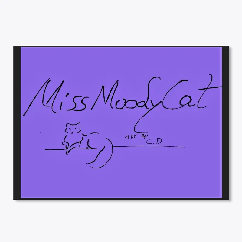 missmoodycat logo on burple